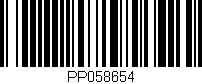 Código de barras (EAN, GTIN, SKU, ISBN): 'PP058654'