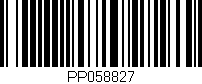 Código de barras (EAN, GTIN, SKU, ISBN): 'PP058827'