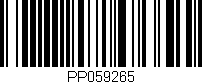 Código de barras (EAN, GTIN, SKU, ISBN): 'PP059265'