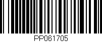 Código de barras (EAN, GTIN, SKU, ISBN): 'PP061705'