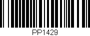 Código de barras (EAN, GTIN, SKU, ISBN): 'PP1429'