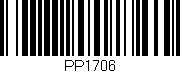 Código de barras (EAN, GTIN, SKU, ISBN): 'PP1706'