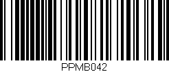 Código de barras (EAN, GTIN, SKU, ISBN): 'PPMB042'