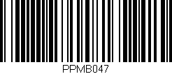 Código de barras (EAN, GTIN, SKU, ISBN): 'PPMB047'