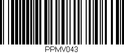 Código de barras (EAN, GTIN, SKU, ISBN): 'PPMV043'