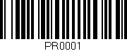 Código de barras (EAN, GTIN, SKU, ISBN): 'PR0001'