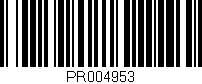 Código de barras (EAN, GTIN, SKU, ISBN): 'PR004953'