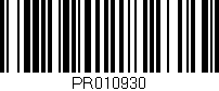 Código de barras (EAN, GTIN, SKU, ISBN): 'PR010930'