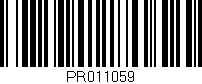 Código de barras (EAN, GTIN, SKU, ISBN): 'PR011059'