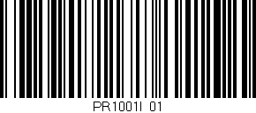 Código de barras (EAN, GTIN, SKU, ISBN): 'PR1001I/01'