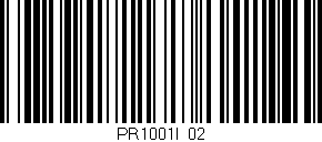Código de barras (EAN, GTIN, SKU, ISBN): 'PR1001I/02'