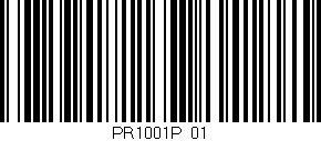 Código de barras (EAN, GTIN, SKU, ISBN): 'PR1001P/01'