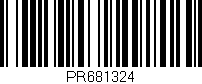 Código de barras (EAN, GTIN, SKU, ISBN): 'PR681324'