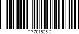 Código de barras (EAN, GTIN, SKU, ISBN): 'PR701535-3'