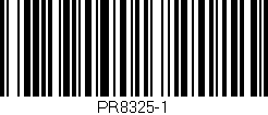 Código de barras (EAN, GTIN, SKU, ISBN): 'PR8325-1'