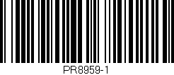 Código de barras (EAN, GTIN, SKU, ISBN): 'PR8959-1'