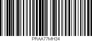 Código de barras (EAN, GTIN, SKU, ISBN): 'PRAA77MH34'