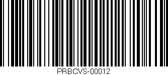 Código de barras (EAN, GTIN, SKU, ISBN): 'PRBCVS-00012'