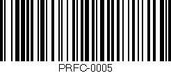 Código de barras (EAN, GTIN, SKU, ISBN): 'PRFC-0005'