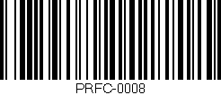 Código de barras (EAN, GTIN, SKU, ISBN): 'PRFC-0008'