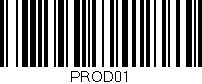 Código de barras (EAN, GTIN, SKU, ISBN): 'PROD01'