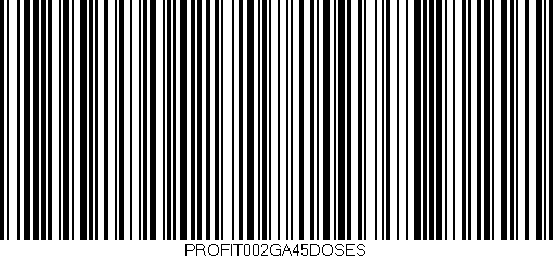 Código de barras (EAN, GTIN, SKU, ISBN): 'PROFIT002GA45DOSES'