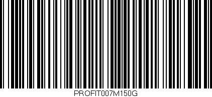 Código de barras (EAN, GTIN, SKU, ISBN): 'PROFIT007M150G'