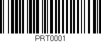 Código de barras (EAN, GTIN, SKU, ISBN): 'PRT0001'