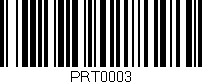 Código de barras (EAN, GTIN, SKU, ISBN): 'PRT0003'