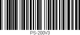 Código de barras (EAN, GTIN, SKU, ISBN): 'PS-200V3'