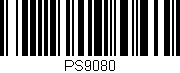 Código de barras (EAN, GTIN, SKU, ISBN): 'PS9080'