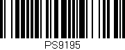 Código de barras (EAN, GTIN, SKU, ISBN): 'PS9195'