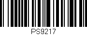 Código de barras (EAN, GTIN, SKU, ISBN): 'PS9217'