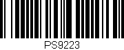 Código de barras (EAN, GTIN, SKU, ISBN): 'PS9223'