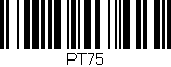 Código de barras (EAN, GTIN, SKU, ISBN): 'PT75'