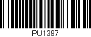 Código de barras (EAN, GTIN, SKU, ISBN): 'PU1397'