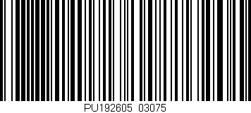 Código de barras (EAN, GTIN, SKU, ISBN): 'PU192605/03075'