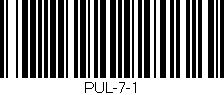 Código de barras (EAN, GTIN, SKU, ISBN): 'PUL-7-1'