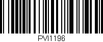 Código de barras (EAN, GTIN, SKU, ISBN): 'PVI1196'