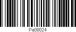 Código de barras (EAN, GTIN, SKU, ISBN): 'Pa08024'