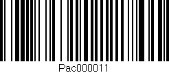 Código de barras (EAN, GTIN, SKU, ISBN): 'Pac000011'