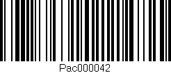 Código de barras (EAN, GTIN, SKU, ISBN): 'Pac000042'