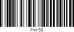 Código de barras (EAN, GTIN, SKU, ISBN): 'Pet-59'