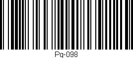 Código de barras (EAN, GTIN, SKU, ISBN): 'Pg-098'