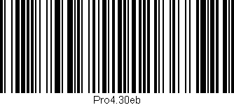 Código de barras (EAN, GTIN, SKU, ISBN): 'Pro4.30eb'