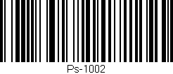 Código de barras (EAN, GTIN, SKU, ISBN): 'Ps-1002'