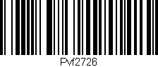 Código de barras (EAN, GTIN, SKU, ISBN): 'Pvf2726'