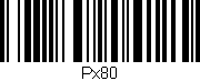 Código de barras (EAN, GTIN, SKU, ISBN): 'Px80'