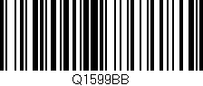 Código de barras (EAN, GTIN, SKU, ISBN): 'Q1599BB'