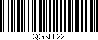 Código de barras (EAN, GTIN, SKU, ISBN): 'QGK0022'